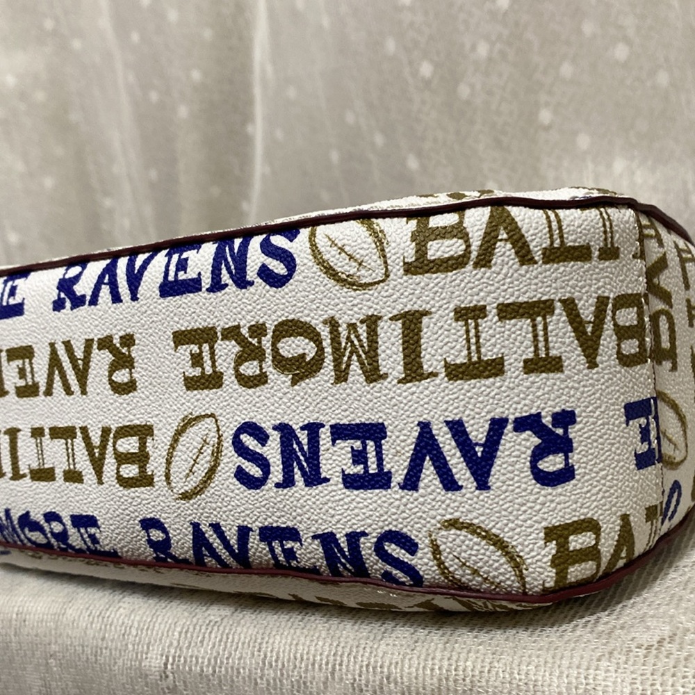 Dooney & Bourke Baltimore Ravens Doodle Small Kiley Hobo - Picture 13 of 16